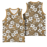 Kuvui Bula Fiji Basketball Jersey Fijian Tapa Seamless Hibiscus - Polynesian Pride