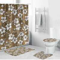 Kuvui Bula Fiji Bathroom Set Fijian Tapa Seamless Hibiscus - Polynesian Pride