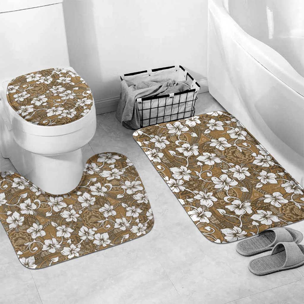 Kuvui Bula Fiji Bathroom Set Fijian Tapa Seamless Hibiscus - Polynesian Pride