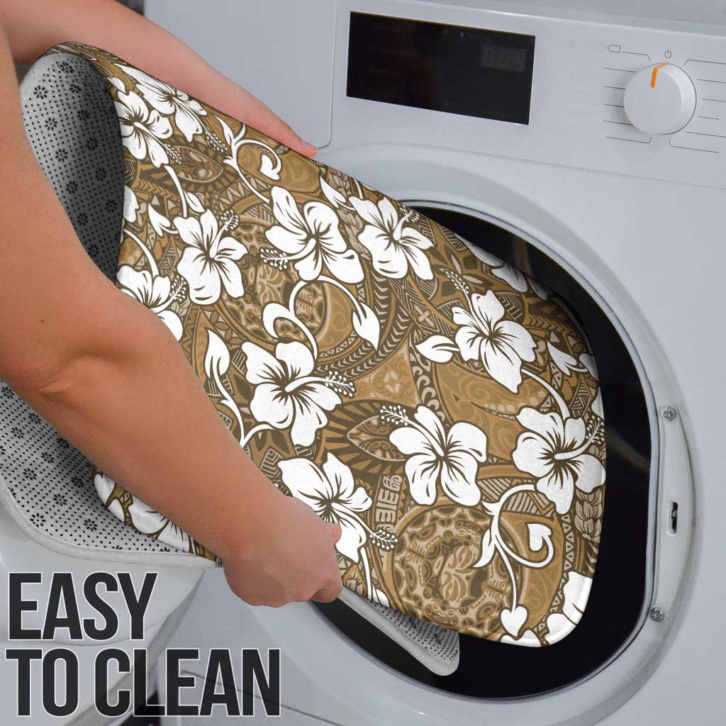 Kuvui Bula Fiji Bathroom Set Fijian Tapa Seamless Hibiscus - Polynesian Pride