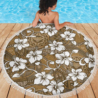 Kuvui Bula Fiji Beach Blanket Fijian Tapa Seamless Hibiscus - Polynesian Pride