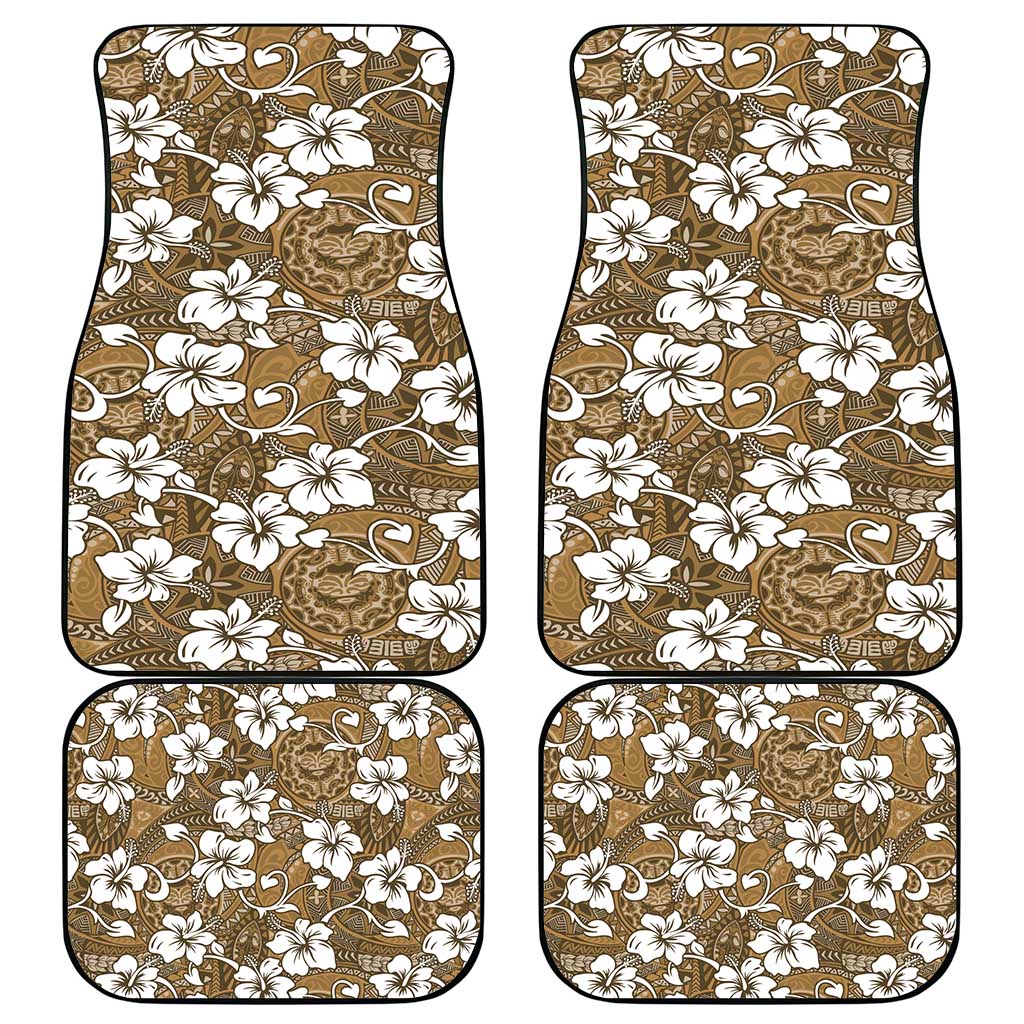 Kuvui Bula Fiji Car Mats Fijian Tapa Seamless Hibiscus - Polynesian Pride