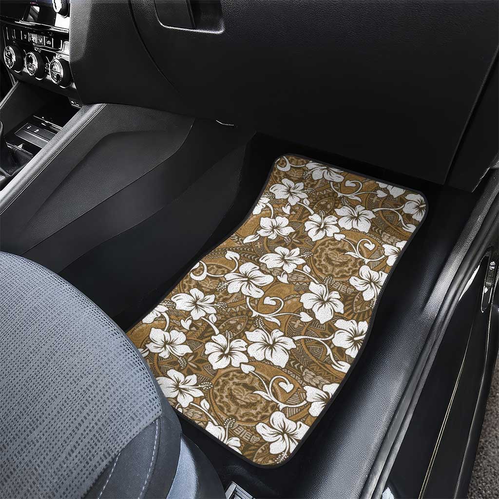 Kuvui Bula Fiji Car Mats Fijian Tapa Seamless Hibiscus - Polynesian Pride