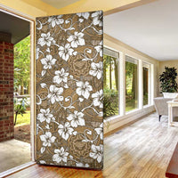 Kuvui Bula Fiji Door Cover Fijian Tapa Seamless Hibiscus - Polynesian Pride