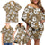 Kuvui Bula Fiji Family Matching Off Shoulder Short Dress and Hawaiian Shirt Fijian Tapa Seamless Hibiscus - Polynesian Pride