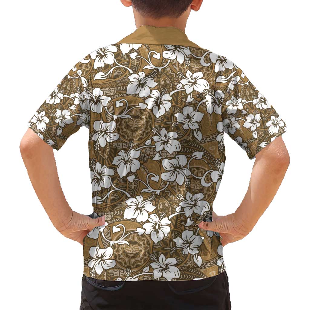Kuvui Bula Fiji Family Matching Puletasi and Hawaiian Shirt Fijian Tapa Seamless Hibiscus - Polynesian Pride