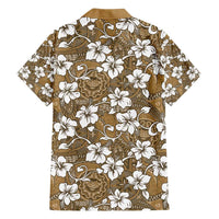 Kuvui Bula Fiji Family Matching Short Sleeve Bodycon Dress and Hawaiian Shirt Fijian Tapa Seamless Hibiscus - Polynesian Pride