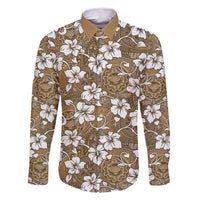 Kuvui Bula Fiji Family Matching Tank Maxi Dress and Hawaiian Shirt Fijian Tapa Seamless Hibiscus - Polynesian Pride