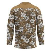 Kuvui Bula Fiji Hockey Jersey Fijian Tapa Seamless Hibiscus - Polynesian Pride