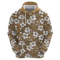 Kuvui Bula Fiji Hoodie Fijian Tapa Seamless Hibiscus - Polynesian Pride