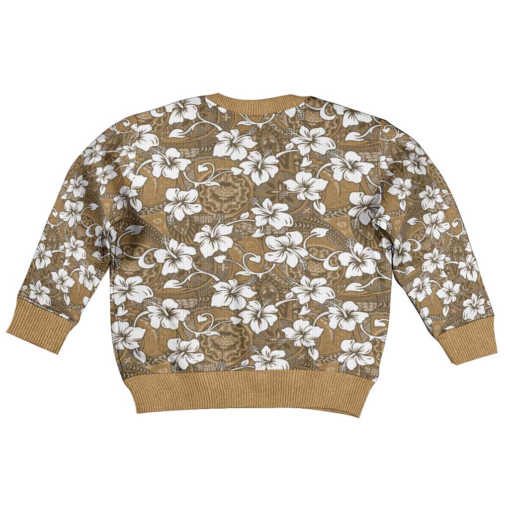 Kuvui Bula Fiji Kid Ugly Christmas Sweater Fijian Tapa Seamless Hibiscus - Polynesian Pride