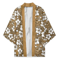 Kuvui Bula Fiji Kimono Fijian Tapa Seamless Hibiscus - Polynesian Pride