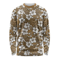 Kuvui Bula Fiji Long Sleeve Shirt Fijian Tapa Seamless Hibiscus - Polynesian Pride