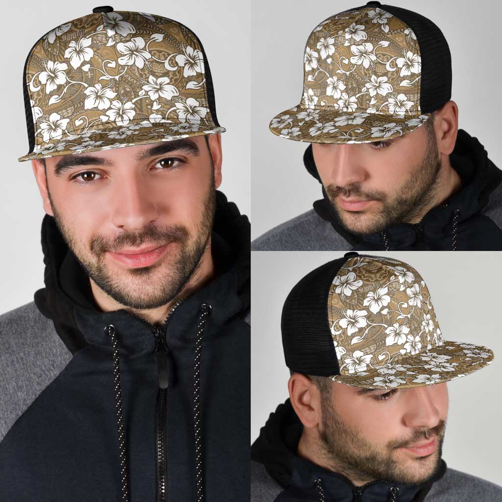 Kuvui Bula Fiji Mesh Trucker Cap Fijian Tapa Seamless Hibiscus - Polynesian Pride