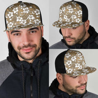 Kuvui Bula Fiji Mesh Trucker Cap Fijian Tapa Seamless Hibiscus - Polynesian Pride