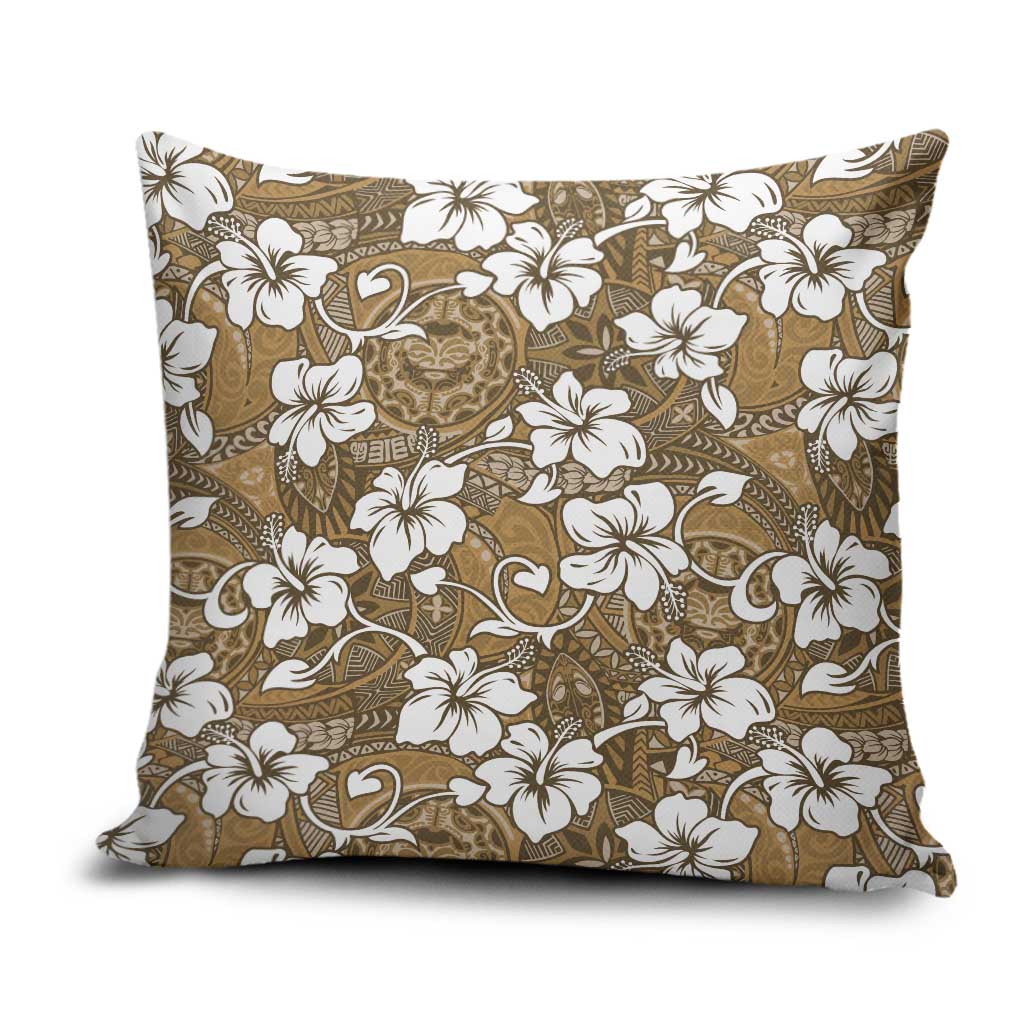 Kuvui Bula Fiji Pillow Cover Fijian Tapa Seamless Hibiscus - Polynesian Pride