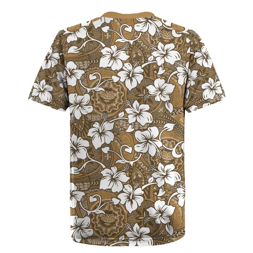 Kuvui Bula Fiji Rugby Jersey Fijian Tapa Seamless Hibiscus - Polynesian Pride