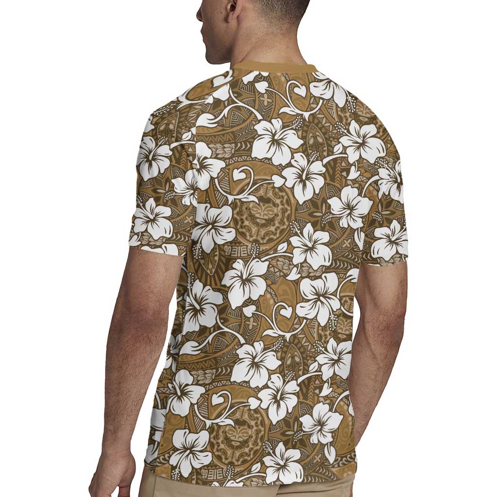 Kuvui Bula Fiji Rugby Jersey Fijian Tapa Seamless Hibiscus - Polynesian Pride