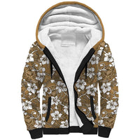 Kuvui Bula Fiji Sherpa Hoodie Fijian Tapa Seamless Hibiscus - Polynesian Pride