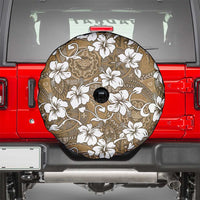 Kuvui Bula Fiji Spare Tire Cover Fijian Tapa Seamless Hibiscus - Polynesian Pride