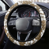 Kuvui Bula Fiji Steering Wheel Cover Fijian Tapa Seamless Hibiscus - Polynesian Pride