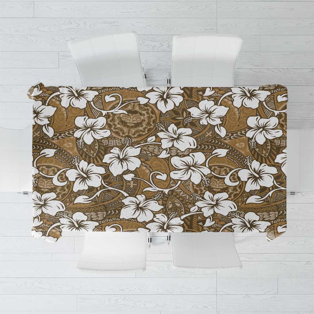 Kuvui Bula Fiji Tablecloth Fijian Tapa Seamless Hibiscus - Polynesian Pride