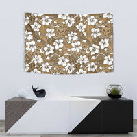 Kuvui Bula Fiji Tapestry Fijian Tapa Seamless Hibiscus - Polynesian Pride