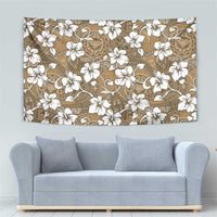 Kuvui Bula Fiji Tapestry Fijian Tapa Seamless Hibiscus - Polynesian Pride
