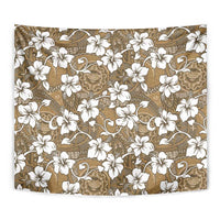 Kuvui Bula Fiji Tapestry Fijian Tapa Seamless Hibiscus - Polynesian Pride