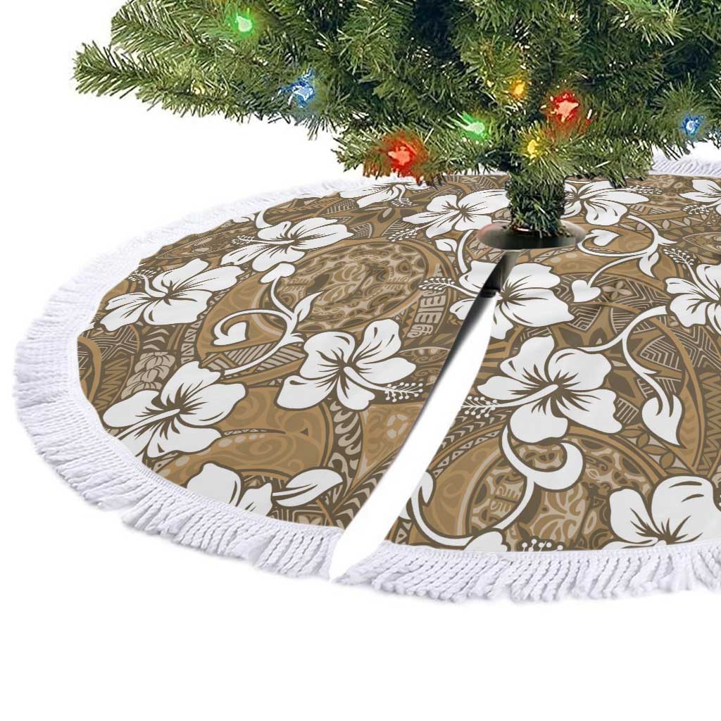 Kuvui Bula Fiji Tree Skirt Fijian Tapa Seamless Hibiscus - Polynesian Pride