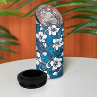 Karakarawa Bula Fiji 4 in 1 Can Cooler Tumbler Fijian Tapa Seamless Hibiscus - Polynesian Pride