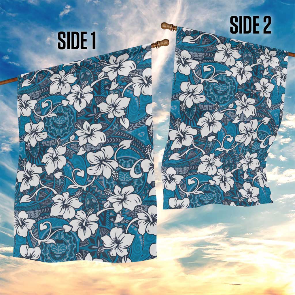 Karakarawa Bula Fiji Garden Flag Fijian Tapa Seamless Hibiscus - Polynesian Pride