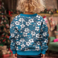 Karakarawa Bula Fiji Kid Ugly Christmas Sweater Fijian Tapa Seamless Hibiscus - Polynesian Pride