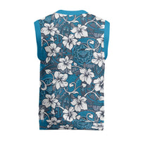 Karakarawa Bula Fiji Christmas Knitted V-Neck Vest Fijian Tapa Seamless Hibiscus - Polynesian Pride