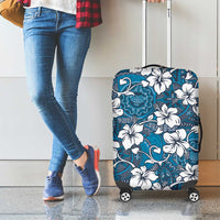 Karakarawa Bula Fiji Luggage Cover Fijian Tapa Seamless Hibiscus - Polynesian Pride