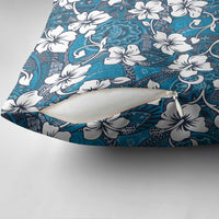 Karakarawa Bula Fiji Pillow Cover Fijian Tapa Seamless Hibiscus - Polynesian Pride