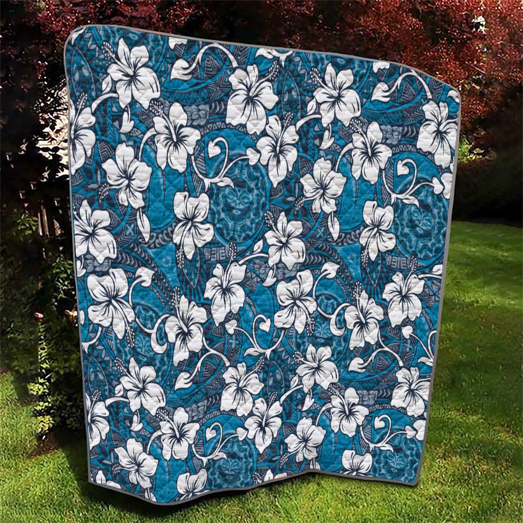 Karakarawa Bula Fiji Quilt Fijian Tapa Seamless Hibiscus - Polynesian Pride