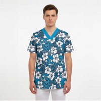 Karakarawa Bula Fiji Scrub Top Fijian Tapa Seamless Hibiscus - Polynesian Pride