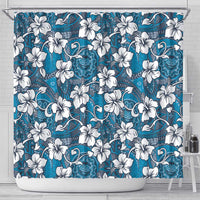 Karakarawa Bula Fiji Shower Curtain Fijian Tapa Seamless Hibiscus - Polynesian Pride