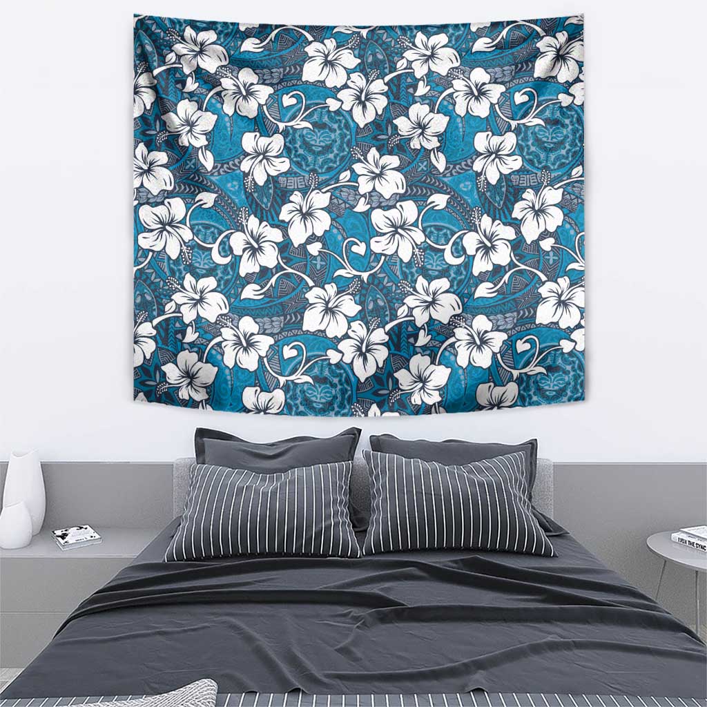 Karakarawa Bula Fiji Tapestry Fijian Tapa Seamless Hibiscus - Polynesian Pride