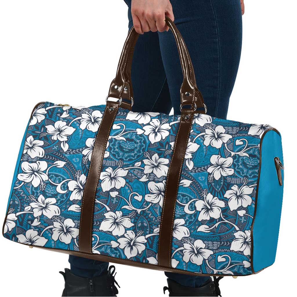 Karakarawa Bula Fiji Travel Bag Fijian Tapa Seamless Hibiscus - Polynesian Pride