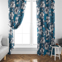 Karakarawa Bula Fiji Window Curtain Fijian Tapa Seamless Hibiscus - Polynesian Pride