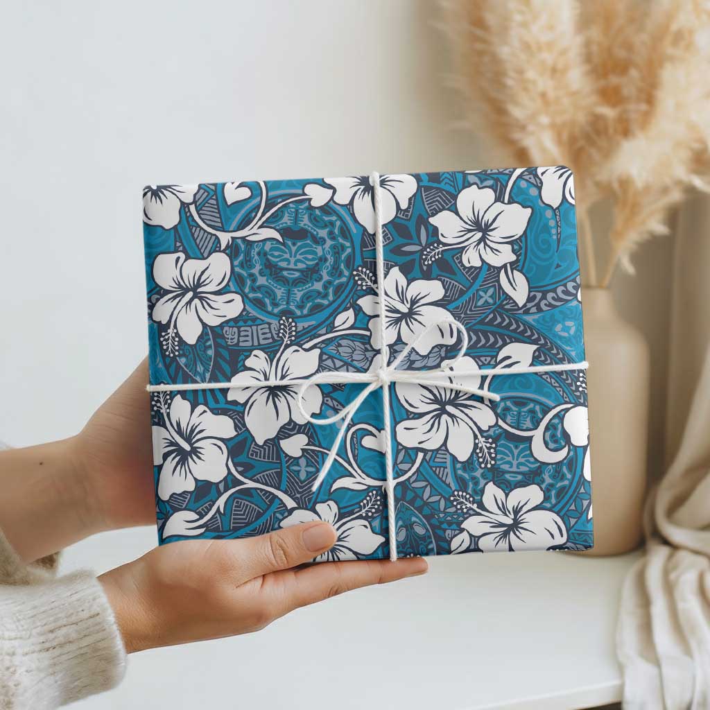 Karakarawa Bula Fiji Wrapping Paper Fijian Tapa Seamless Hibiscus - Polynesian Pride