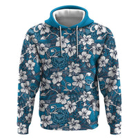 Karakarawa Bula Fiji Zip Hoodie Fijian Tapa Seamless Hibiscus - Polynesian Pride