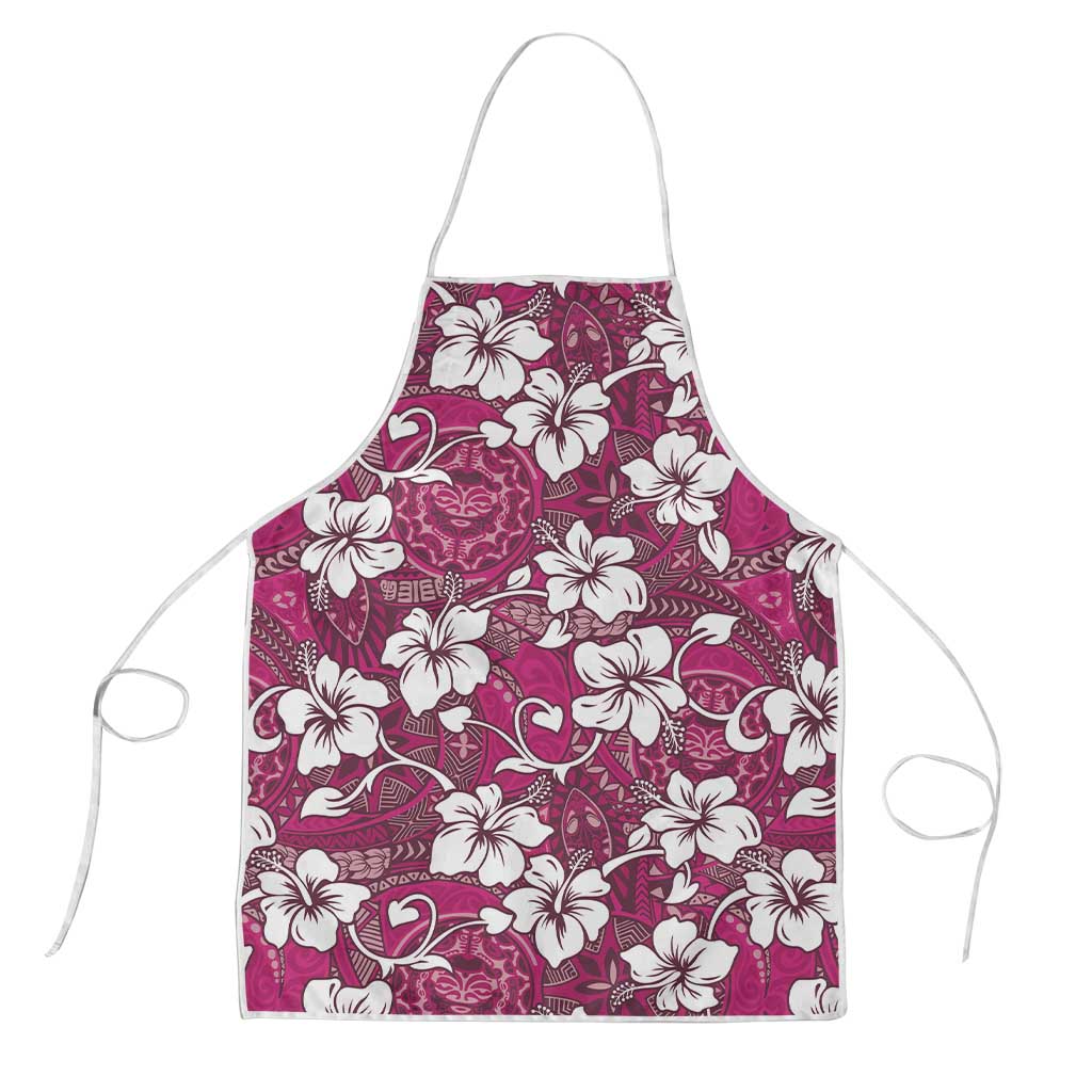Piqi Bula Fiji Apron Fijian Tapa Seamless Hibiscus - Polynesian Pride