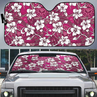 Piqi Bula Fiji Auto Sun Shade Fijian Tapa Seamless Hibiscus - Polynesian Pride