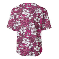 Piqi Bula Fiji Baseball Jersey Fijian Tapa Seamless Hibiscus - Polynesian Pride