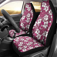 Piqi Bula Fiji Car Seat Cover Fijian Tapa Seamless Hibiscus - Polynesian Pride