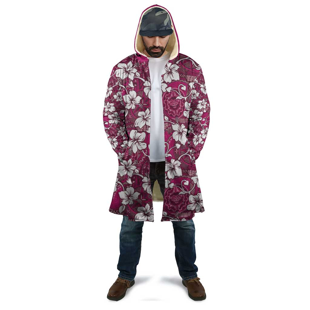 Piqi Bula Fiji Cloak Fijian Tapa Seamless Hibiscus - Polynesian Pride