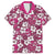 Piqi Bula Fiji Family Matching Off Shoulder Maxi Dress and Hawaiian Shirt Fijian Tapa Seamless Hibiscus - Polynesian Pride